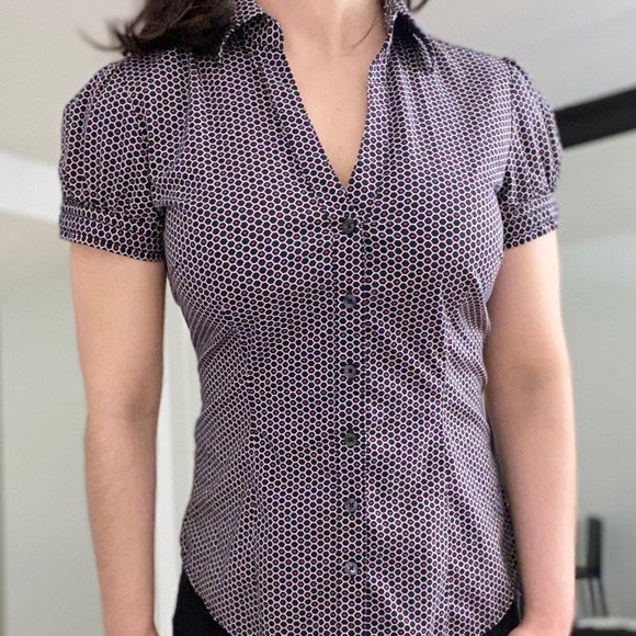 Express Studio Cap Sleeve Blouse - Picture 3 of 7